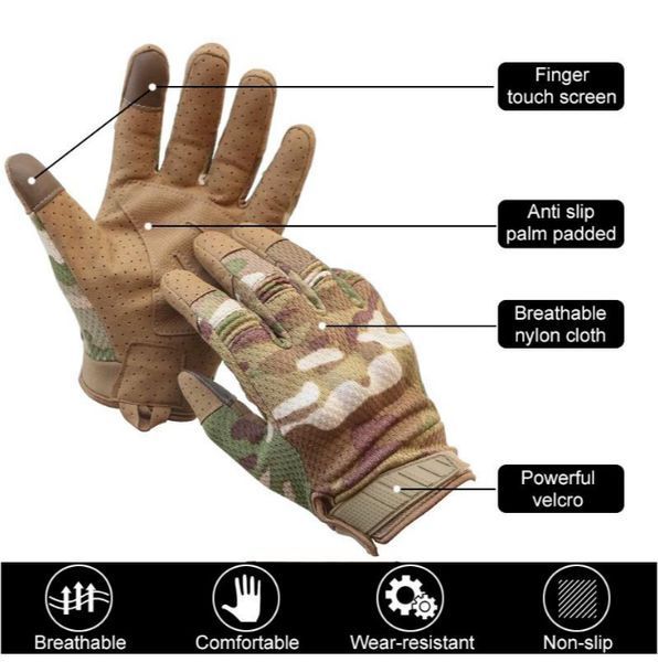 Перчатки тактические сенсорные Мультикам XL Gloves_sensor_XL_multicam фото
