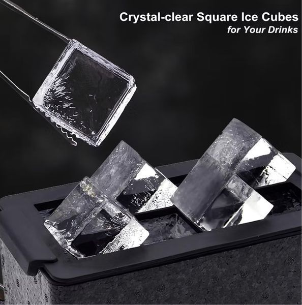 Форма для прозрачного льда IceCrystal. 8 больших кубиков ice_crystal_8 фото