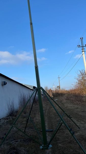 ЩОГЛА ТЕЛЕСКОПІЧНА АЛЮМІНІЄВА 6м, з механічною лебідкою для антен керування БПЛА та передачі відеосигналу shchohla-z-lebidkoiu-6м фото
