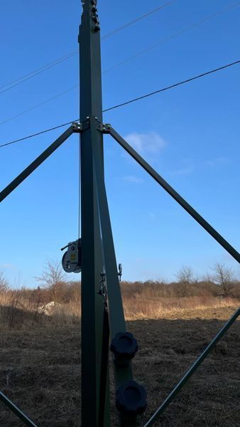 ЩОГЛА ТЕЛЕСКОПІЧНА АЛЮМІНІЄВА 6м, з механічною лебідкою для антен керування БПЛА та передачі відеосигналу shchohla-z-lebidkoiu-6м фото