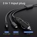 Кабель живлення для Starlink Mini 3 в 1 (Type-C/DC/прикурювач) 1 метри 3_in_1_power_сable_1m фото 6