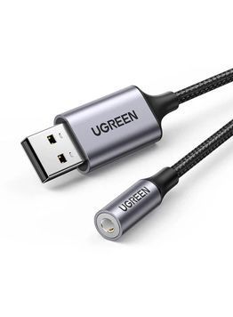 Перехідник Ugreen CM477 USB to 3.5 мм Audio Adapter 25см ugreen-cm477 фото