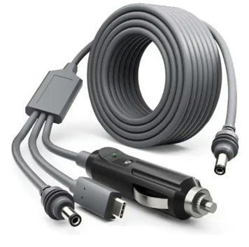 Кабель питания для Starlink Mini &laquo;3 в 1&raquo; (Type-C/DC/прикуриватель) длиной 6 метр 3_in_1_power_сable_6m фото