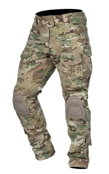 Тактичні (бойові) штани IDOGEAR G2 (мультикам) щільні, тактичні штани з наколінниками XXL G2v2 фото