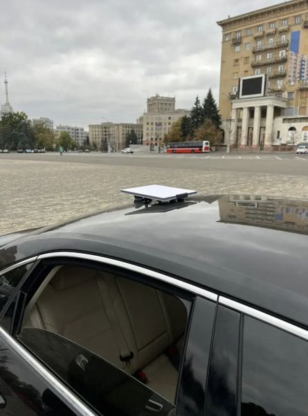 Кріплення на авто для Starlink Mini Сіре на магнітах ⌀44 мм kriplennia_starlink_mini_grey_d44mm фото