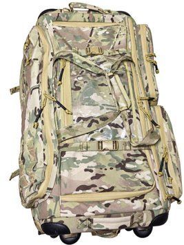 Тактична сумка на колесах 100 л з висувною ручкою, мультикам tac-100l-multicam фото