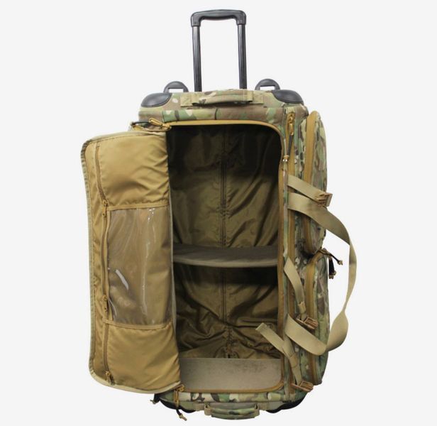 Тактична сумка на колесах 100 л з висувною ручкою, мультикам tac-100l-multicam фото