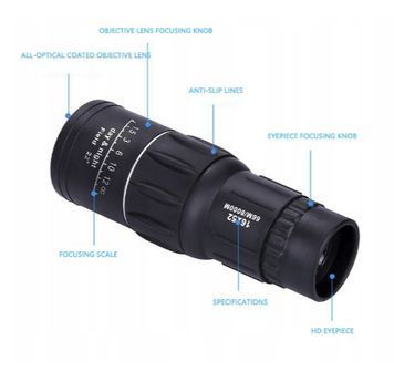 Монокуляр високої чіткості Monocular Portable 16 x 52 мм Монокулярний телескоп Monocular_16x52 фото