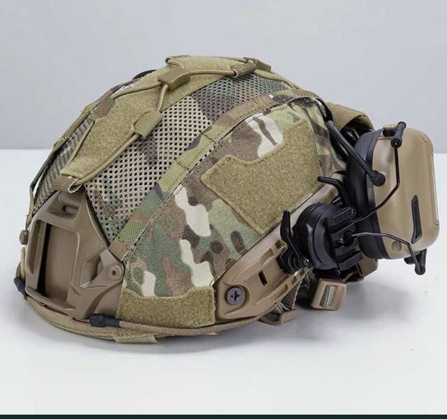 Кавер (чохол) (IG-HC3812-MC-M) тактичний для балістичного шолому IDOGEAR Мультикам, з кишенею для батареї розмір м idg-cover-m фото
