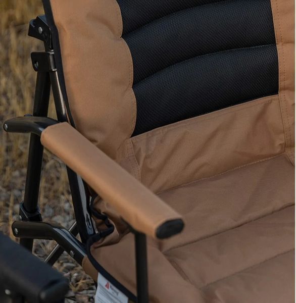 Складне туристичне крісло Mountainhiker Ouk Camping Chair | Кемпінгове крісло з підлокітниками та підсклянником Койот chair-mountainhiker-coyote-1105 фото