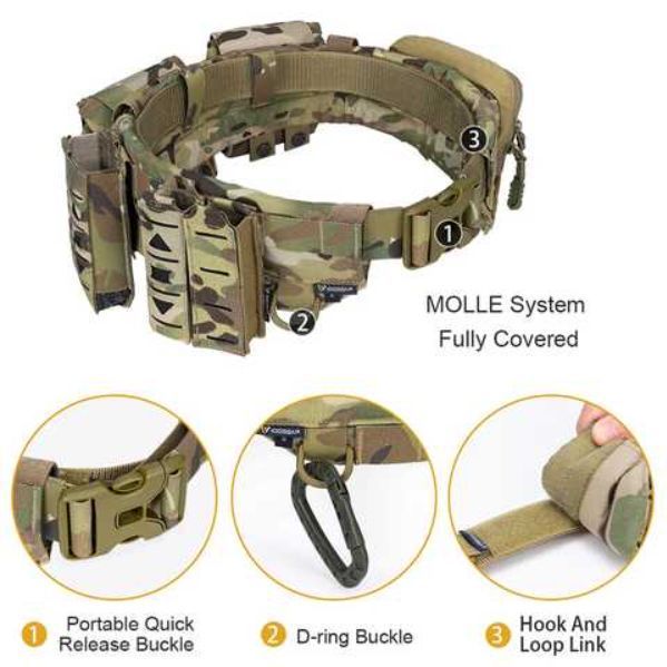 Розвантажувальний ремінь (IG-BT3424-МС) РПС IDOGEAR Tactical MOLLE Belt L IdTMB фото